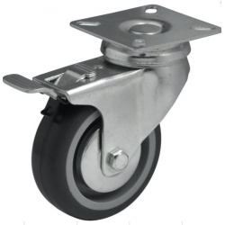 Koło aparaturowe z szarym bieżnikiem z  TPE JDPE 0505 1001